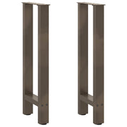 konsolbordben naturstål 2 stk. 28 x (72-73) cm stål