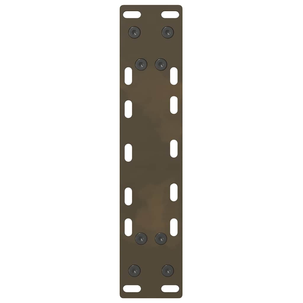konsolbordben naturstål 2 stk. 28 x (72-73) cm stål
