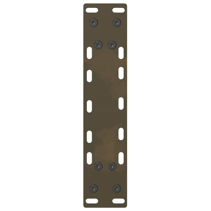 konsolbordben naturstål 2 stk. 38 x (72-73) cm stål