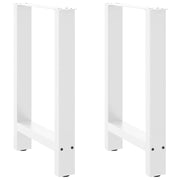 spisebordsben hvide 2 stk. 50x(72-73) cm stål