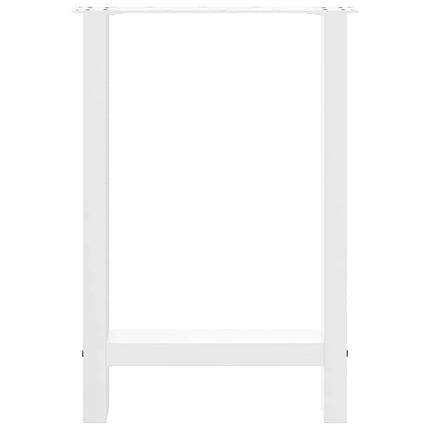 spisebordsben hvide 2 stk. 50x(72-73) cm stål