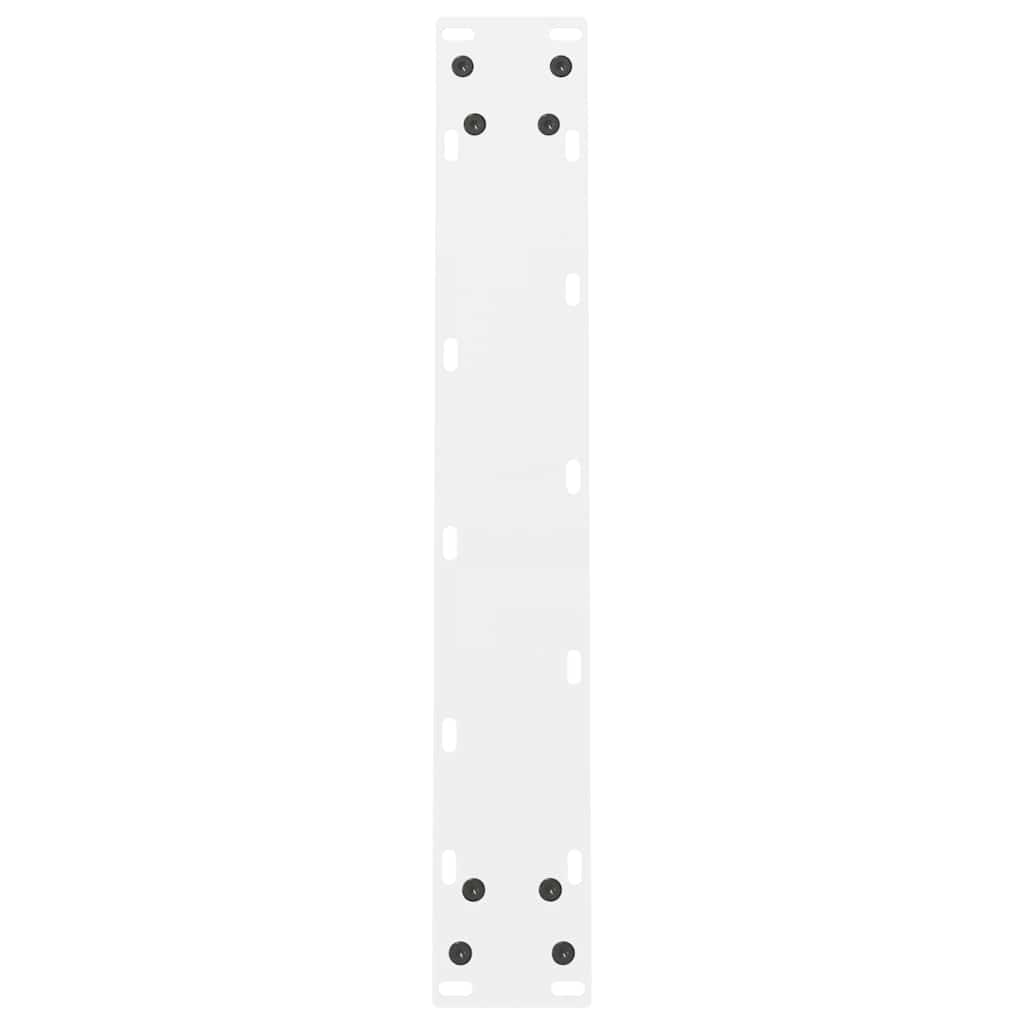 spisebordsben hvide 2 stk. 60x(72-73) cm stål