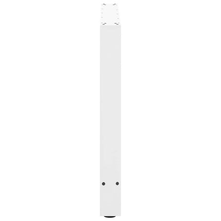 spisebordsben hvide 2 stk. 80x(72-73) cm stål