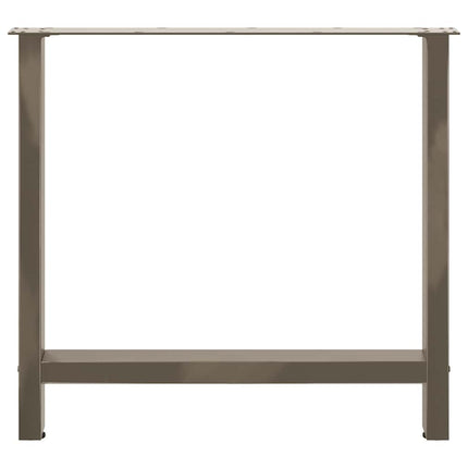 spisebordsben naturstål 2 stk. 80x(72-73) cm stål