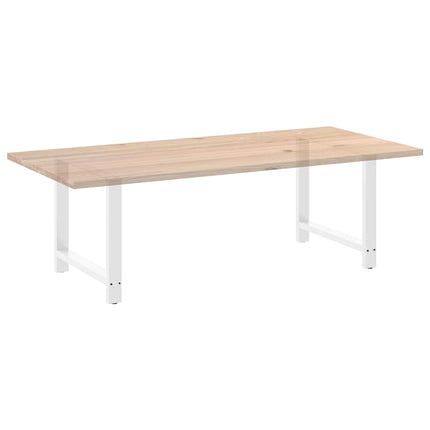 spisebordsben hvide 2 stk. 90x(72-73) cm stål