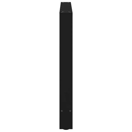 spisebordsben sort 2 stk. 100x(72-73) cm stål