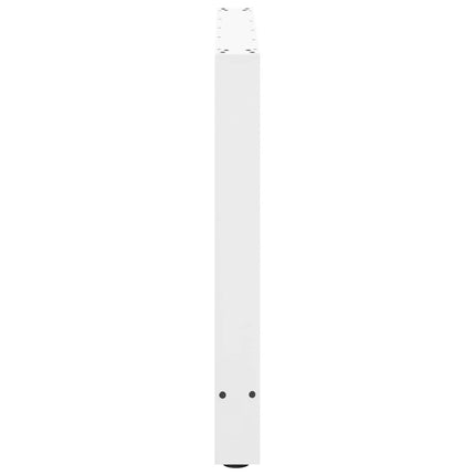 spisebordsben hvide 2 stk. 100x(72-73) cm stål