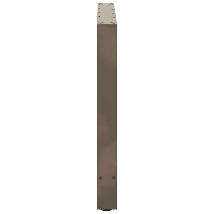 spisebordsben naturstål 2 stk. 100x(72-73) cm stål