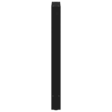 barbordsben sort 2 stk. 40x(90-91) cm stål