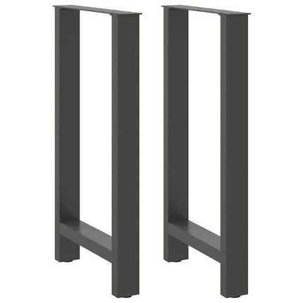 barbordsben antracit 2 stk. 40x(90-91) cm stål
