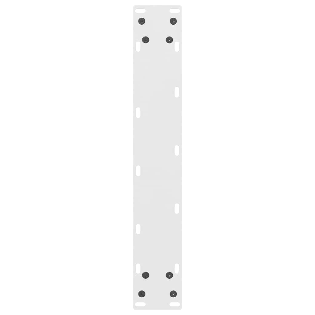 barbordsben hvide 2 stk. 50x(90-91) cm stål