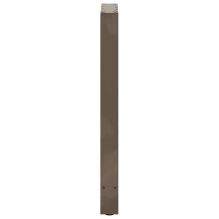 barbordsben naturstål 2 stk. 50x(90-91) cm stål