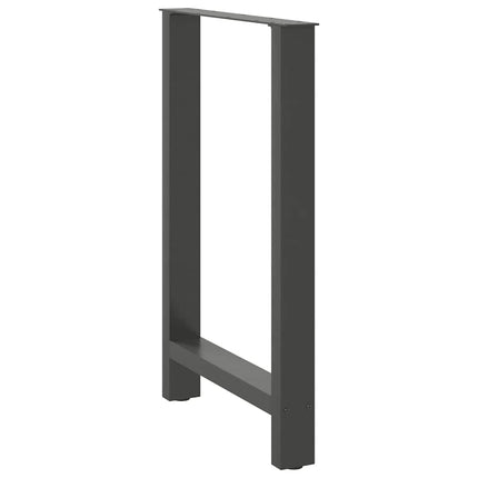 barbordsben antracit 2 stk. 60x(90-91) cm stål