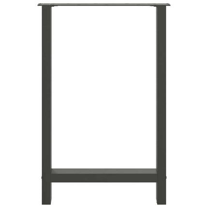 barbordsben antracit 2 stk. 60x(90-91) cm stål