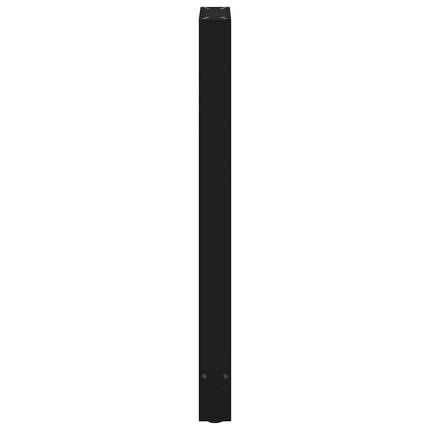 barbordsben sort 2 stk. 40x(100-101) cm stål
