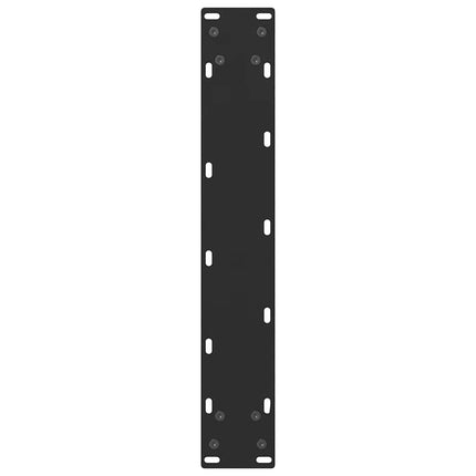 barbordsben sort 2 stk. 40x(100-101) cm stål