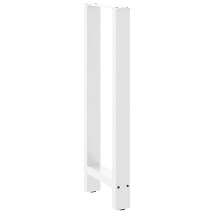 barbordsben hvide 2 stk. 40x(100-101) cm stål