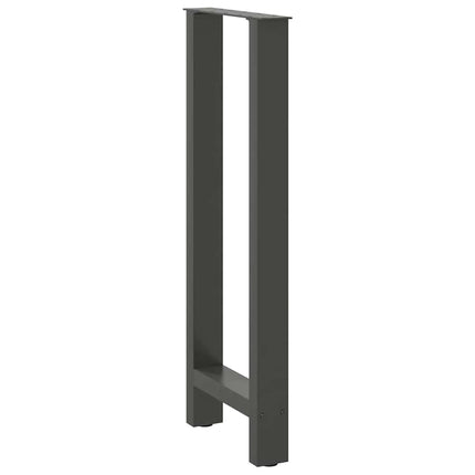 barbordsben antracit 2 stk. 40x(100-101) cm stål