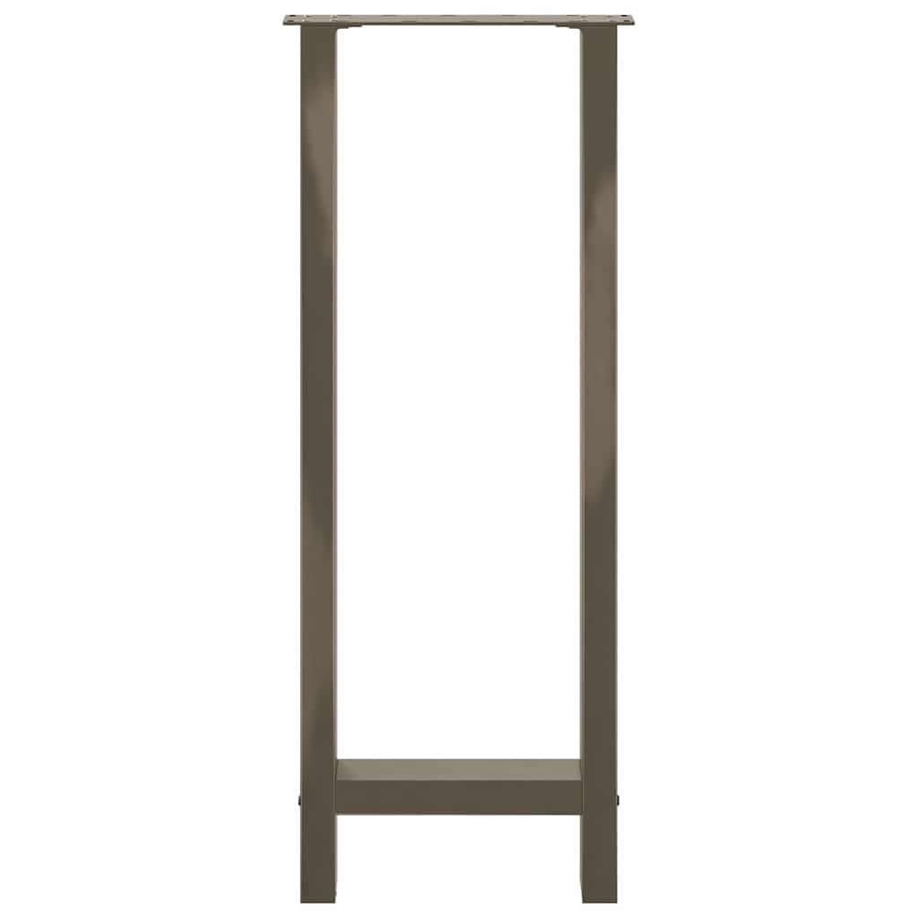 barbordsben naturstål 2 stk. 40x(100-101) cm stål