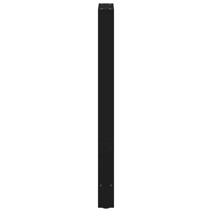 barbordsben sort 2 stk. 50x(100-101) cm stål