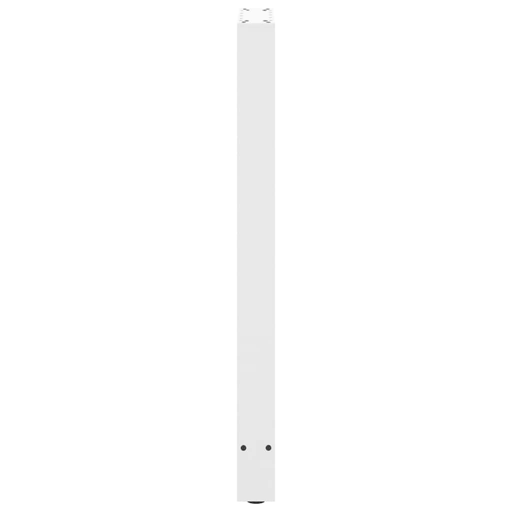 barbordsben hvide 2 stk. 50x(100-101) cm stål