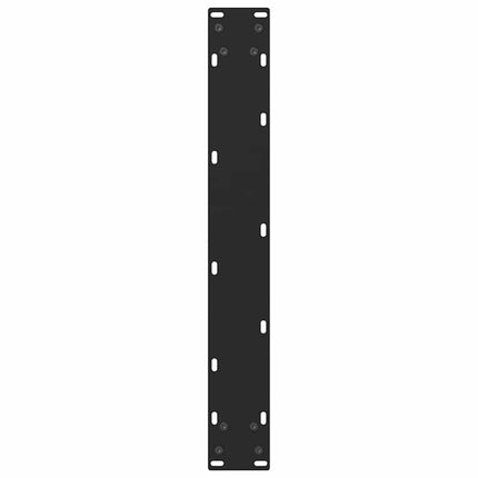 barbordsben sort 2 stk. 60x(100-101) cm stål
