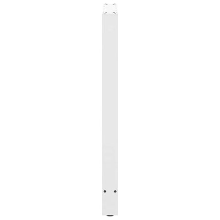 barbordsben hvide 2 stk. 60x(100-101) cm stål