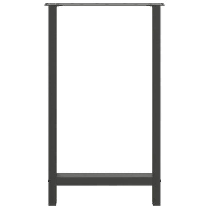 barbordsben antracit 2 stk. 60x(100-101) cm stål