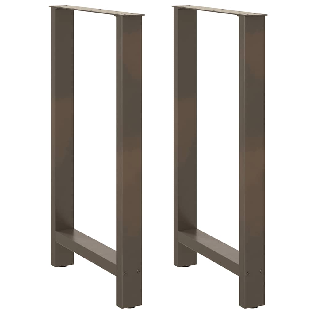 vidaXL Barbordsben - Stål - 60x100-101 cm - 2 stk.