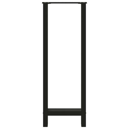 barbordsben sort 2 stk. 40x(110-111) cm stål