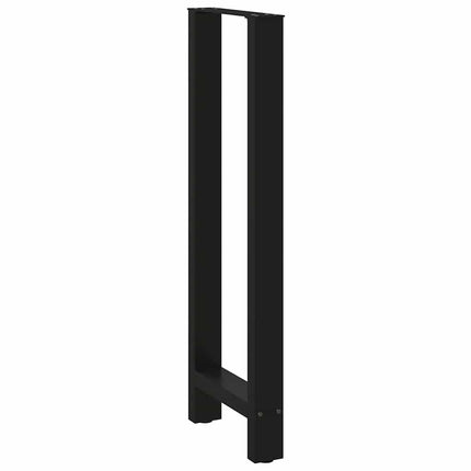 barbordsben sort 2 stk. 50x(110-111) cm stål
