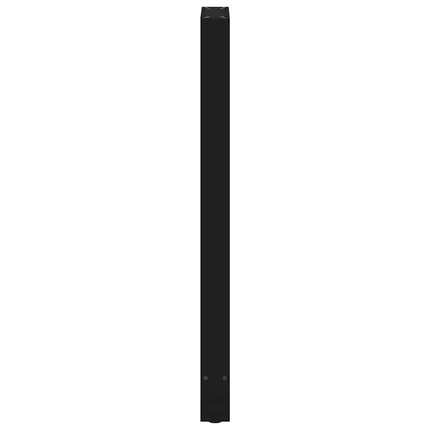 barbordsben sort 2 stk. 50x(110-111) cm stål