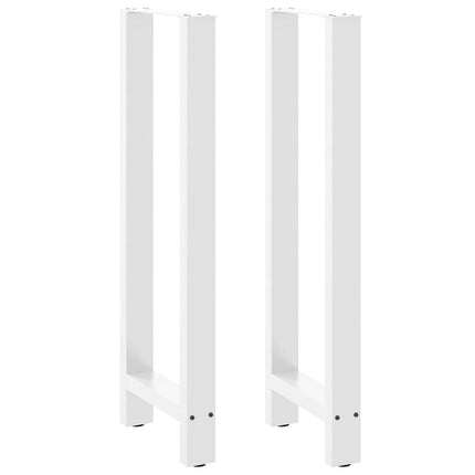 barbordsben hvide 2 stk. 50x(110-111) cm stål