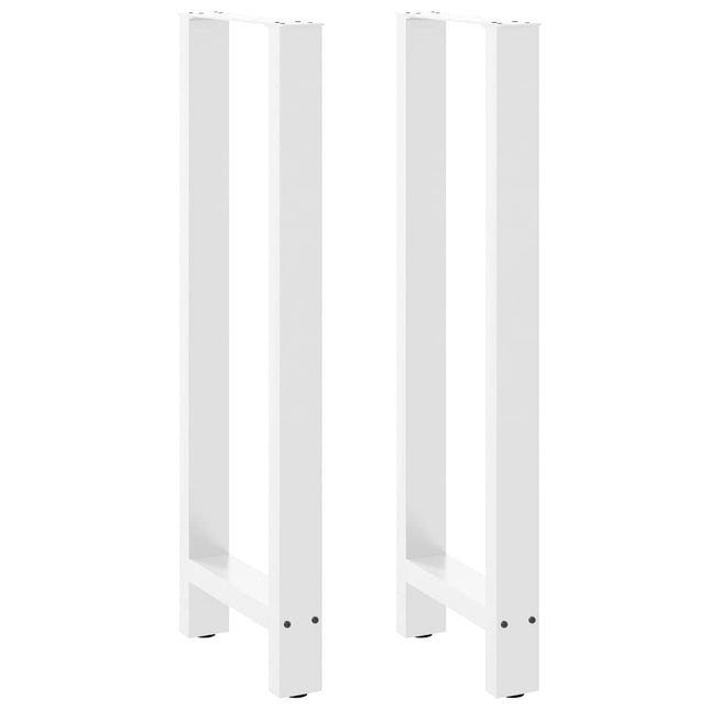 barbordsben hvide 2 stk. 50x(110-111) cm stål