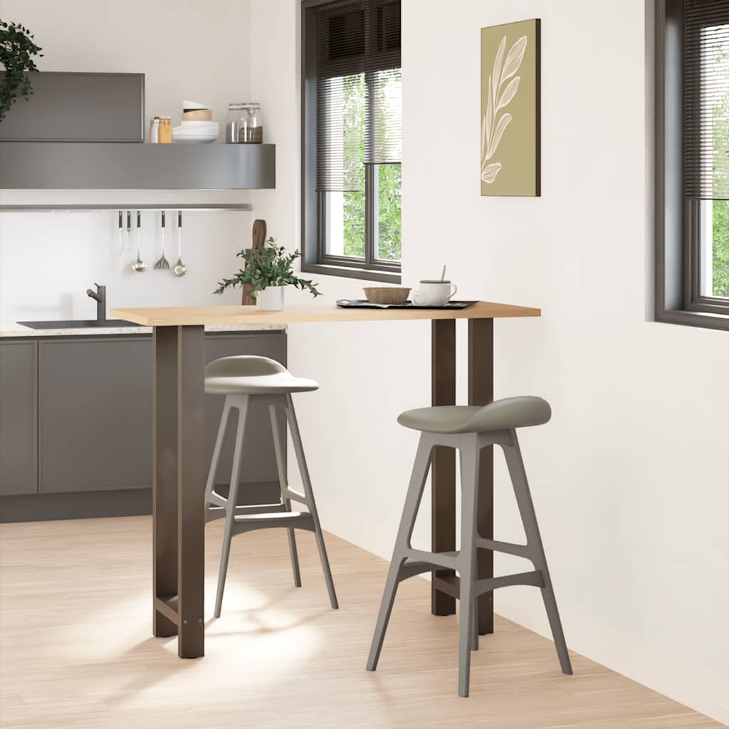 barbordsben naturstål 2 stk. 50x(110-111) cm stål