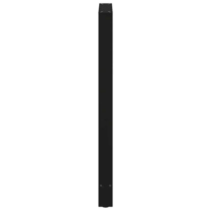 barbordsben sort 2 stk. 60x(110-111) cm stål