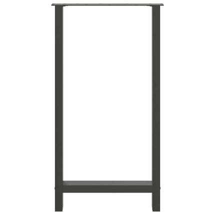 barbordsben antracit 2 stk. 60x(110-111) cm stål