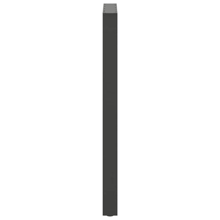 barbordsben antracit 2 stk. 60x(110-111) cm stål