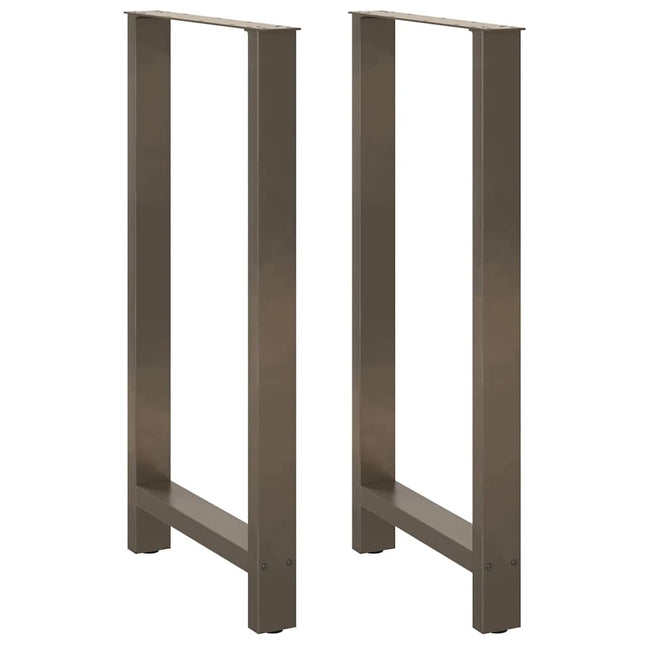 barbordsben naturstål 2 stk. 60x(110-111) cm stål