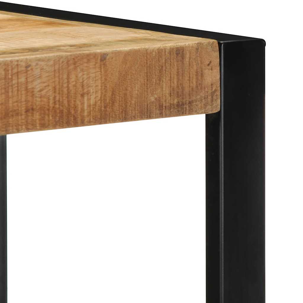 væghylde 35x35x100 cm massivt ru mangotræ