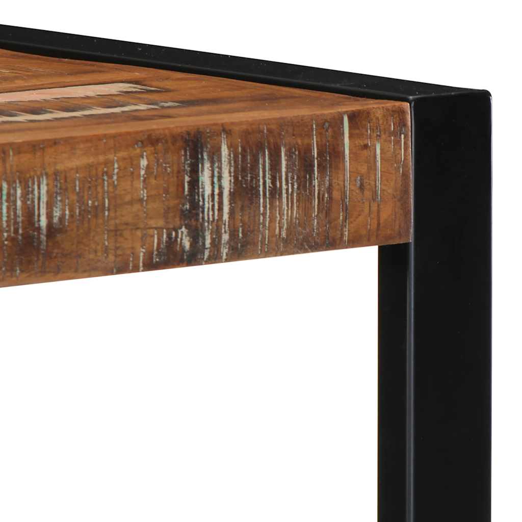 væghylde 35x35x100 cm massivt genbrugstræ flerfarvet