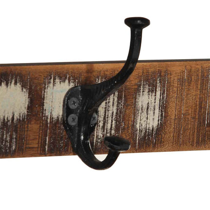 knagerække 80x35x35 cm massivt genbrugstræ flerfarvet