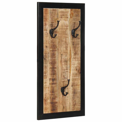 knagerække 40x2x80 cm massivt ru mangotræ