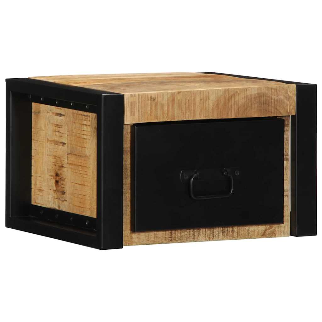 sengeskabe 2 stk 40x35x25 cm massivt ru mangotræ