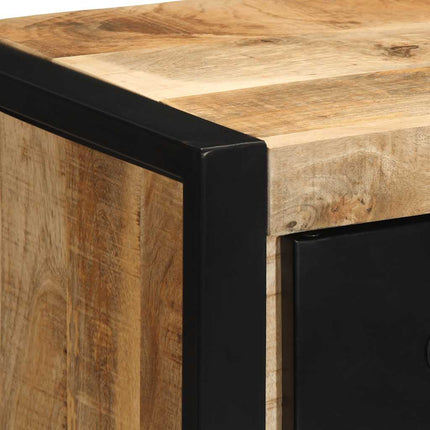 sengeskabe 2 stk 40x35x40 cm massivt ru mangotræ