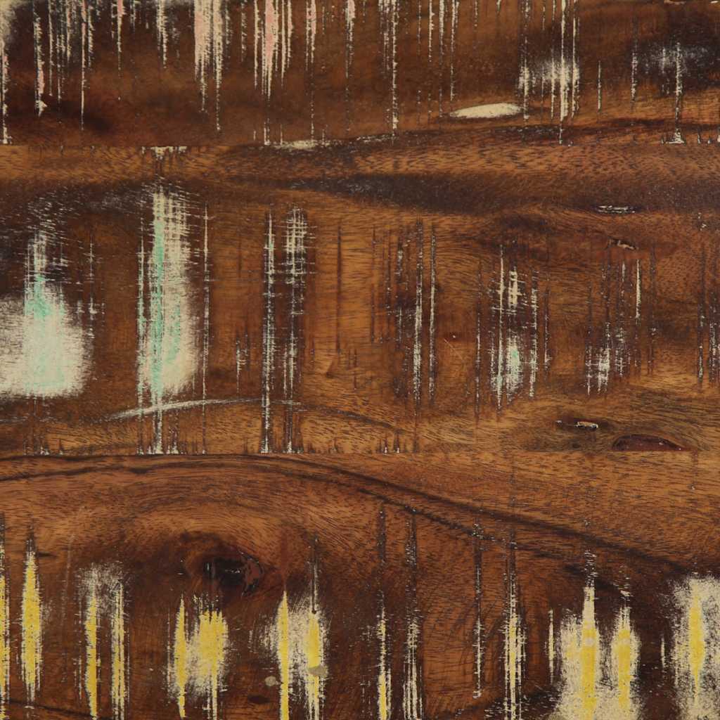 tøjstativ 80x40x190 cm massivt genbrugstræ flerfarvet