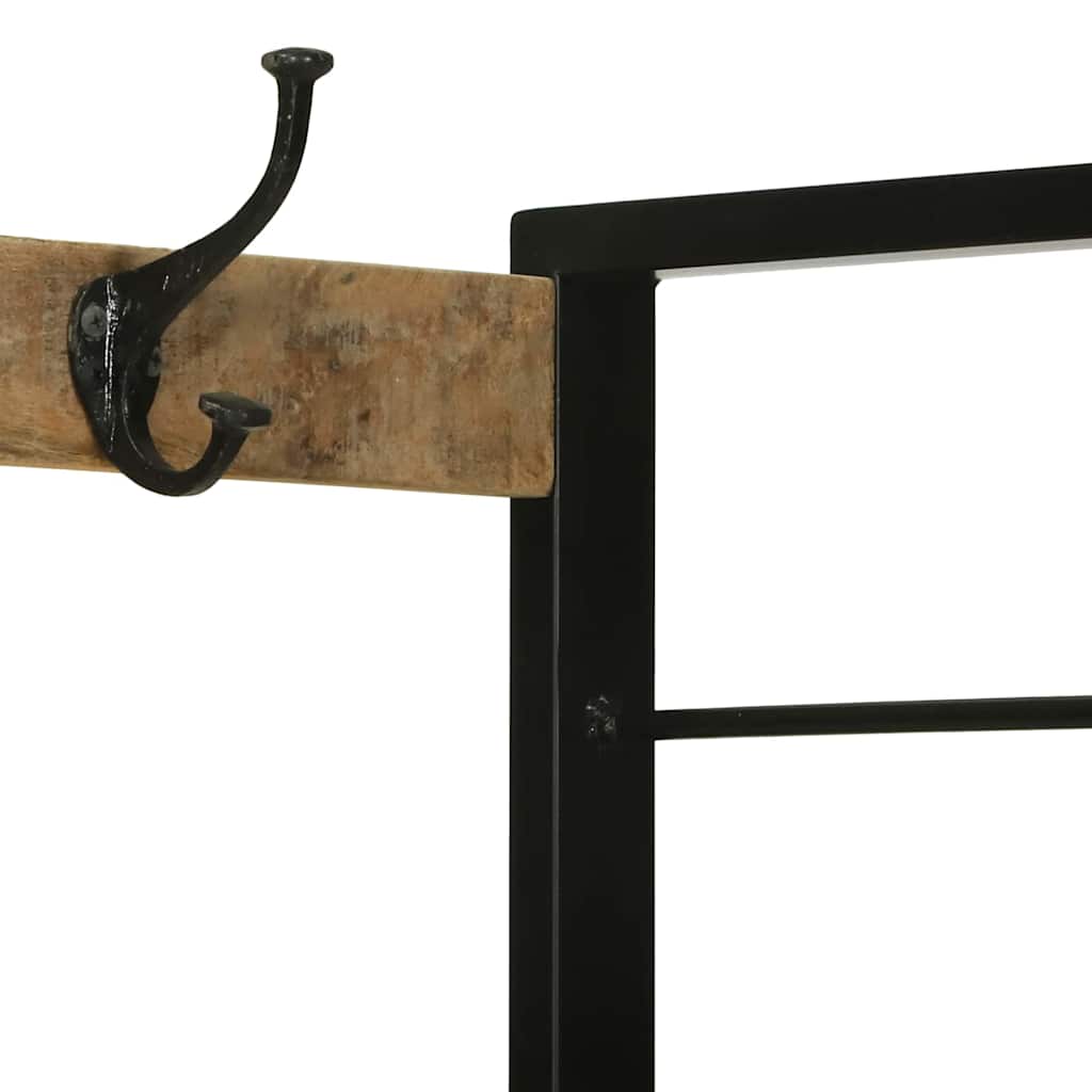 Tøjstativ med skuffe Brun 110 x 40 x 179 cm Massivt mangotræ