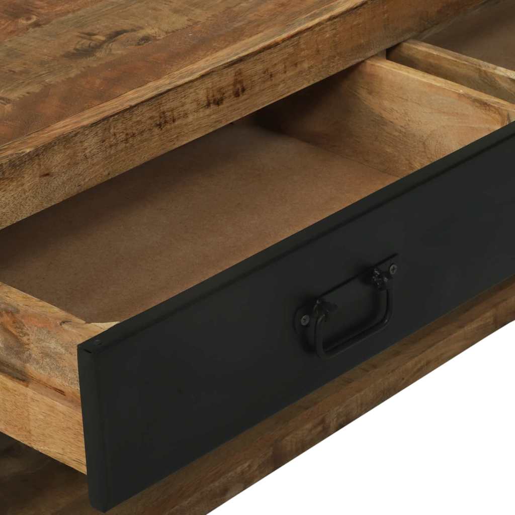 Tøjstativ med skuffe Brun 110 x 40 x 179 cm Massivt mangotræ