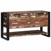 Opbevaringskasse Flerfarvet 80 x 35 x 45 cm Massivt genbrugstræ
