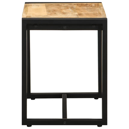 bænk 60x35x45 cm massivt ru mangotræ